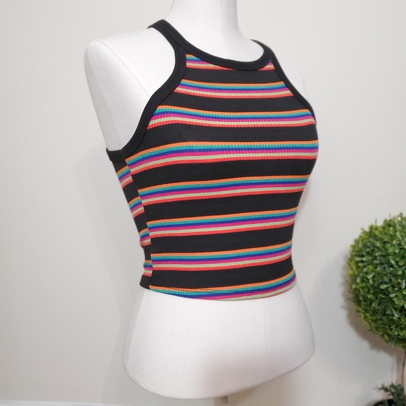 love wins Tops - 🍍Love Wins Rainbow Racerback Crop top